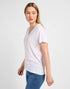 Lee Women's V-Neck T-Shirt In Bright White
