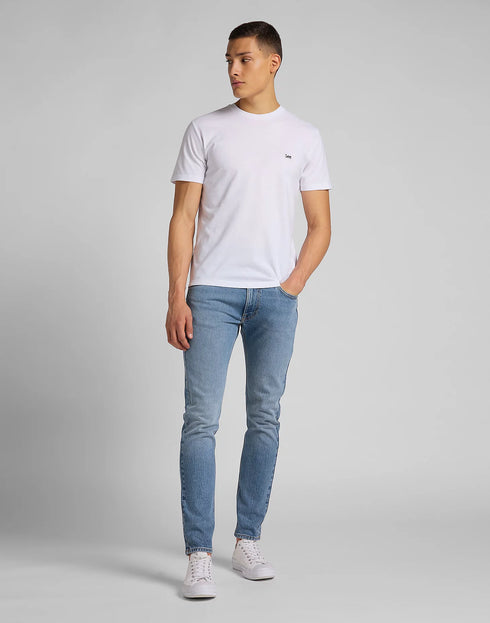 Lee Men's Patch Logo T-Shirt In White