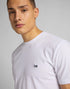 Lee Men's Patch Logo T-Shirt In White