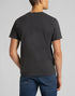 Lee Men's Short Sleeve Patch Logo T-Shirt In Washed Black