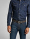 Lee Small Logo Belt In Dark Brown