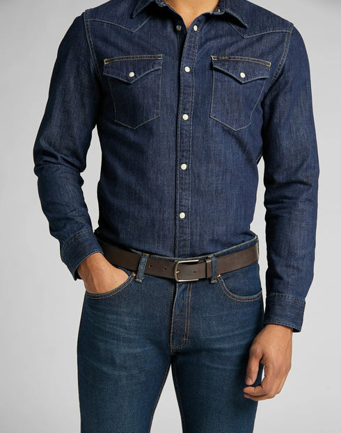 Lee Core Belt In Dark Brown