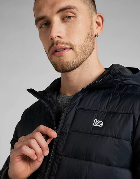 Lee Men's Light Puffer Jacket in Black