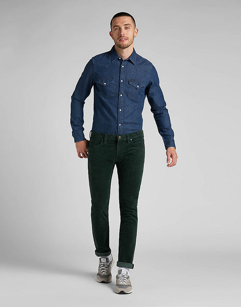 Lee Men's Regular Western Shirt In Mid Stone