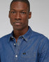 Lee Men's Button Down Shirt In Mid Stone