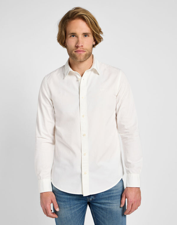 Lee Men's Patch Shirt In Bright White