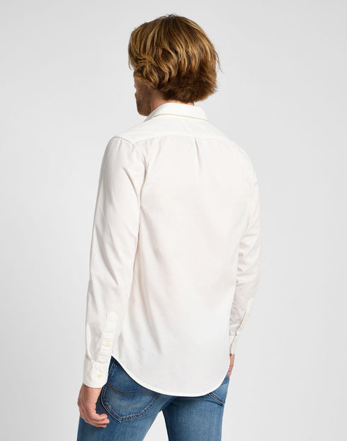Lee Men's Patch Shirt In Bright White