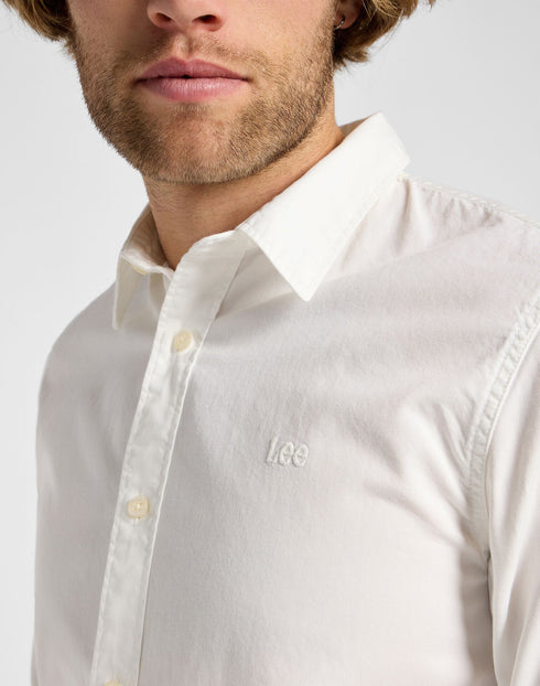 Lee Men's Patch Shirt In Bright White