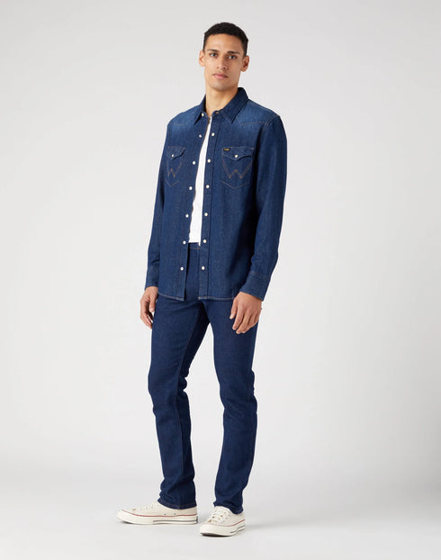 Wrangler Men's 27MW Icon Shirt In Dark Stone