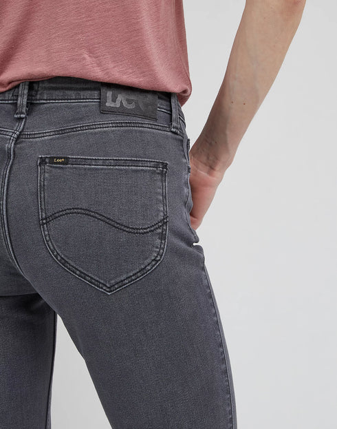 Lee Women's Marion Straight Jeans in Moody Grey