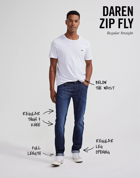 Lee Men's Daren Zip Fly Jeans In On The Road