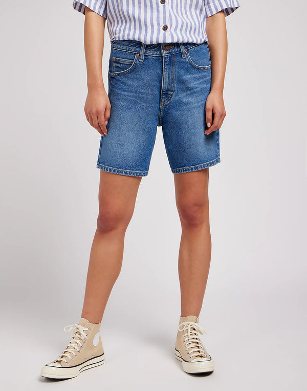 Lee Women's Rider Short In Bermuda River Deep