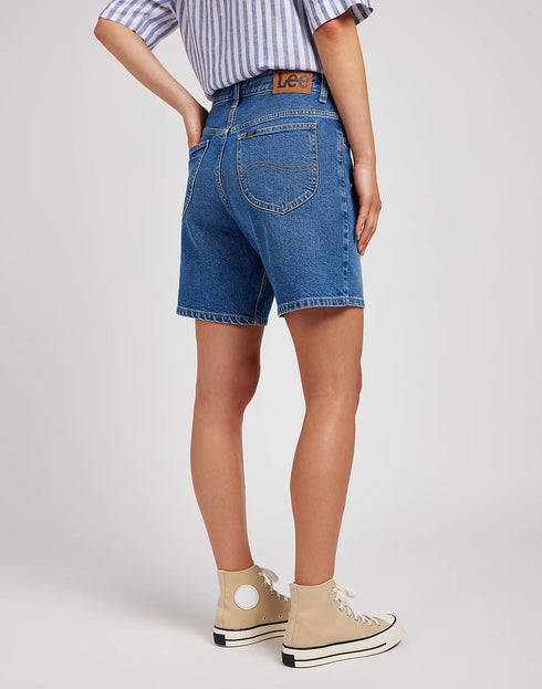 Lee Women's Rider Short In Bermuda River Deep