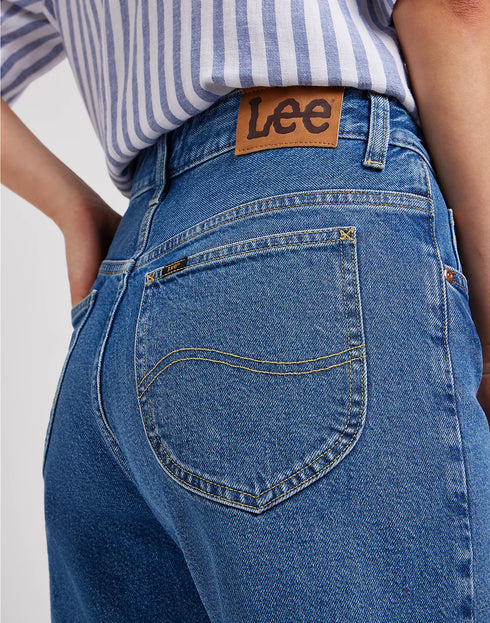 Lee Women's Rider Short In Bermuda River Deep