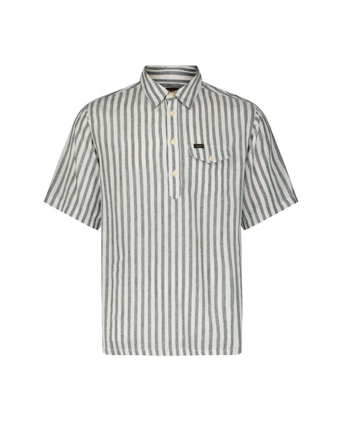 Lee Men's Popover Short Sleeve Shirt In Evergreen