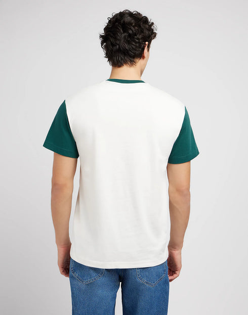 Lee Men's Raglan Varsity T-Shirt In Evergreen