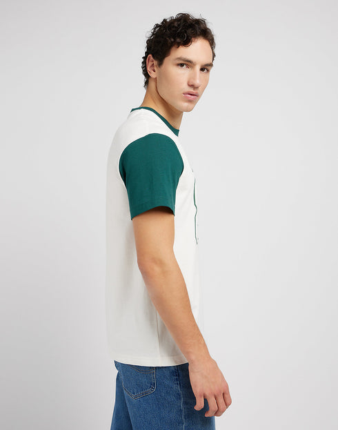 Lee Men's Raglan Varsity T-Shirt In Evergreen