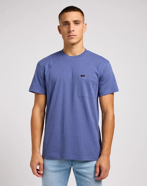 Lee Men's Relaxed Pocket T-Shirt In Surf Blue