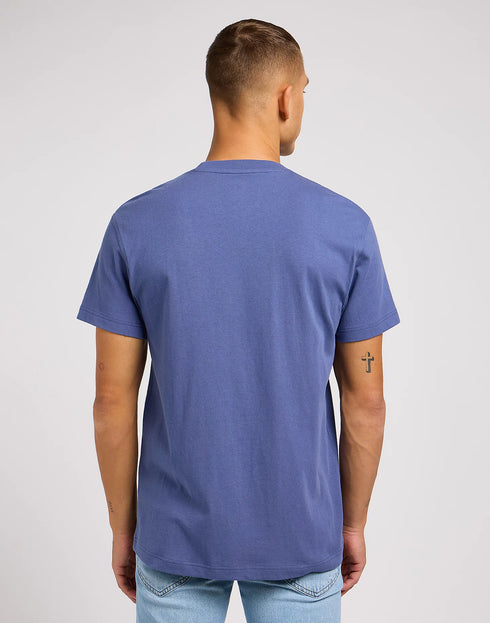 Lee Men's Relaxed Pocket T-Shirt In Surf Blue