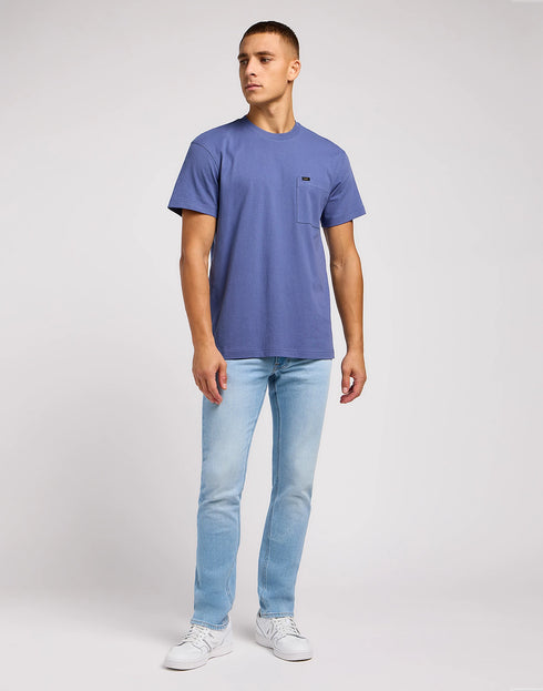 Lee Men's Relaxed Pocket T-Shirt In Surf Blue
