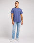 Lee Men's Relaxed Pocket T-Shirt In Surf Blue