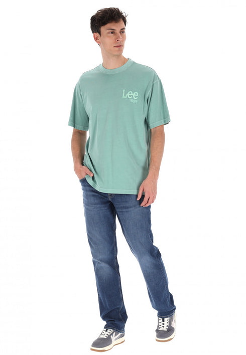 Lee Men's Loose Logo T-Shirt In Intuition Grey