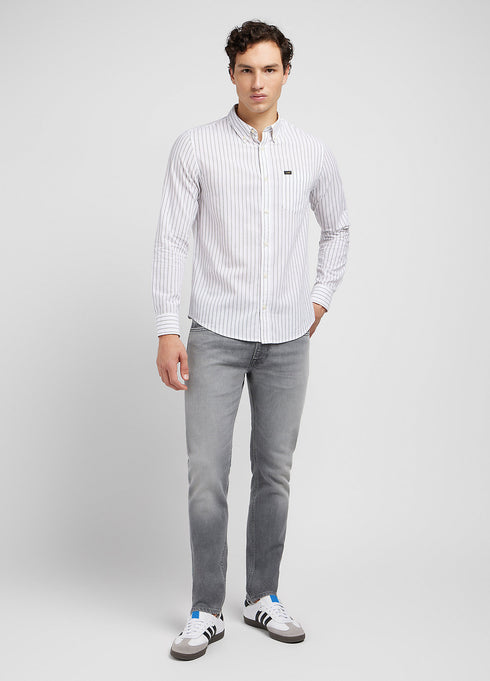 Lee Men's Rider Jeans In Worn in Mid Grey