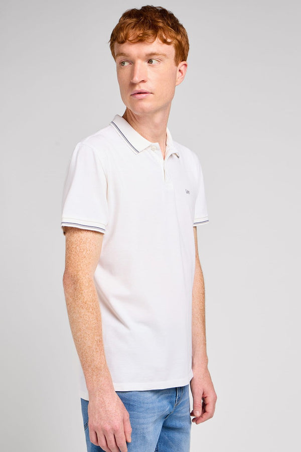 Lee Men's Pique Polo In Bright White
