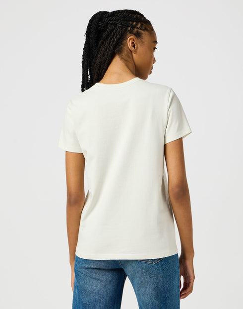Wrangler Women's Regular T-Shirt In Vintage White