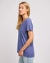 Lee Women's V-Neck T-Shirt In Surf Blue