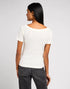 Lee Women's Off The Shoulder Rib In Ecru