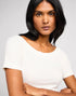 Lee Women's Off The Shoulder Rib In Ecru