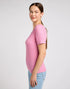 Lee Women's Off The Shoulder Rib In Sugar Lilac