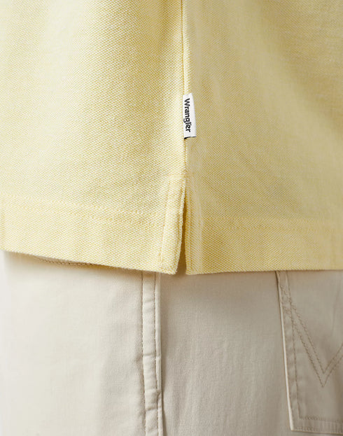 Wrangler Men's Refined Polo Shirt In Yellow
