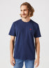 Wrangler Men's Sign Off Patch Logo T-Shirt In Navy