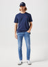 Wrangler Men's Sign Off Patch Logo T-Shirt In Navy