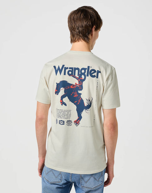Wrangler Men's Graphic T-Shirt In VIntage White