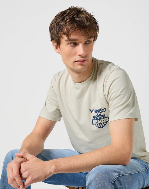 Wrangler Men's Graphic T-Shirt In VIntage White
