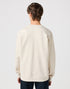 Wrangler Men's Logo Crew Sweatshirt In Vintage White