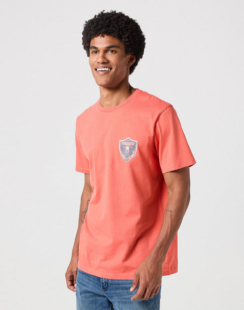 Wrangler Men's Americana T-Shirt In Burnt Sienna