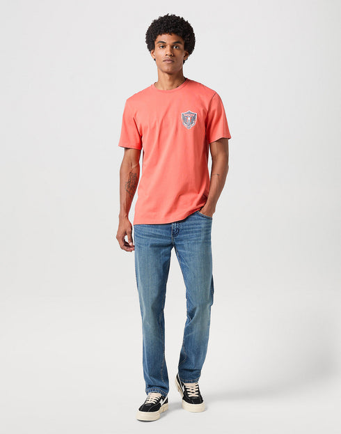 Wrangler Men's Americana T-Shirt In Burnt Sienna