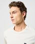 Wrangler Men's Sign Off Patch Logo T-Shirt In Vintage White