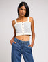 Lee Women's Denim Tank Shirt In I Feel Love