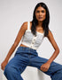Lee Women's Denim Tank Shirt In I Feel Love