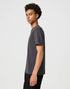 Wrangler Men's Sign Off Patch Logo T-Shirt In Faded Black