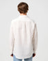 Wrangler Men's Long Sleeve 1 Pocket Shirt In Worn White