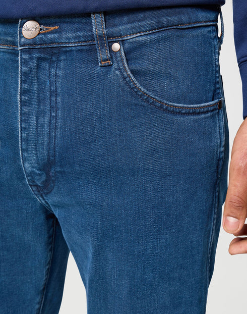 Wrangler Men's Larston Jeans In Blue Grey