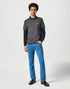 Wrangler Men's Long Sleeve Polo In Black