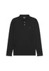 Wrangler Men's Long Sleeve Polo In Black