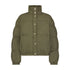 Lee Women's Relaxed Short Puffer Jacket in Olive Night